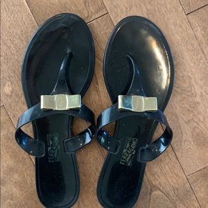Ferragamo jelly flip flop sandals